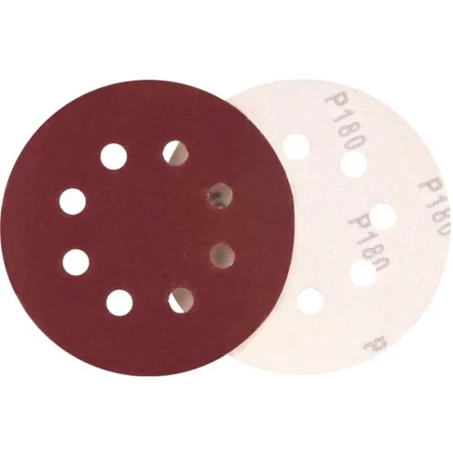 Disco de lixa com costado em pluma 125 mm com 10 peças