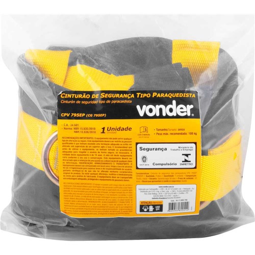 Cinto de segurana tipo paraquedista -  CPV 795EP