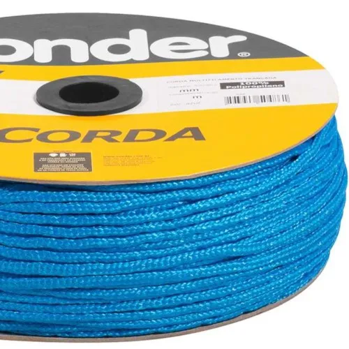 Corda multifilamento trançada 5 mm com rolo de 250 metros