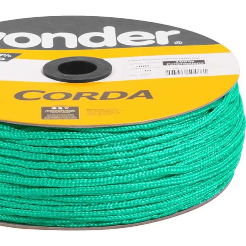 Corda multifilamento tran�ada 6 mm com rolo de 165 metros