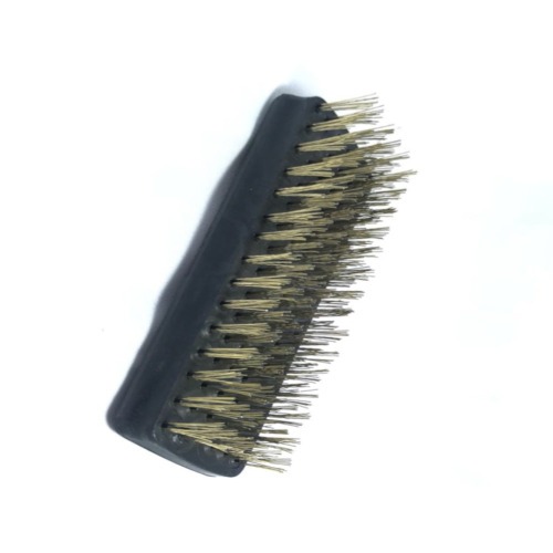 Escova de ao latonado manual com 6 fileiras sem cabo - 0.2025