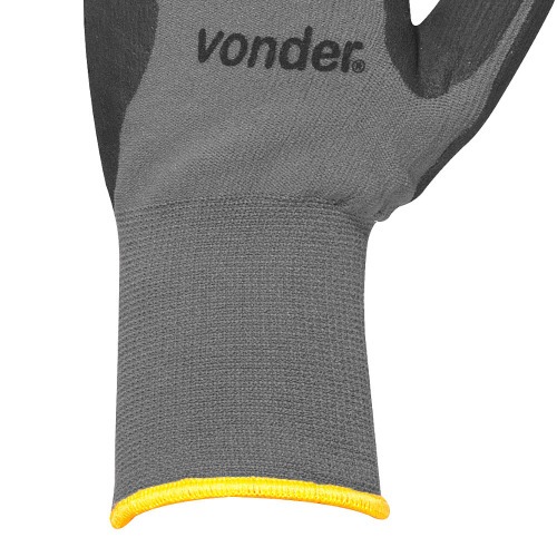 Luva de poliamida com borracha nitrílica  tamanho 9 - PNV 0900  Luva de poliamida com borracha nitrílica  tamanho 9 - PNV 0900