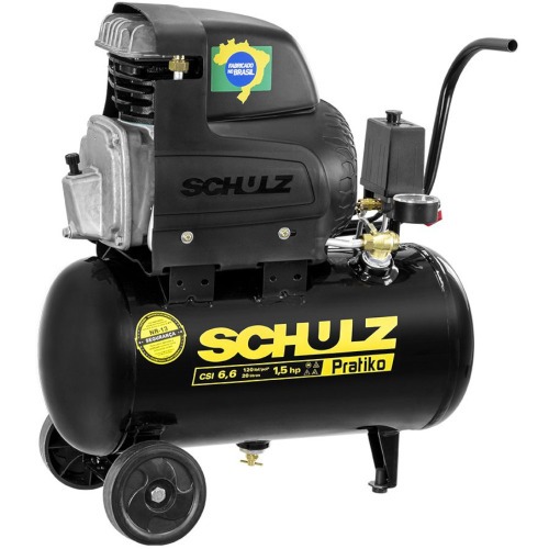 Compressor de ar 6,6 pés 20L 1,5 hp 120 libras - Pratiko CSI  220V Compressor de ar 6,6 pés 20L 1,5 hp 120 libras - Pratiko CSI  220V
