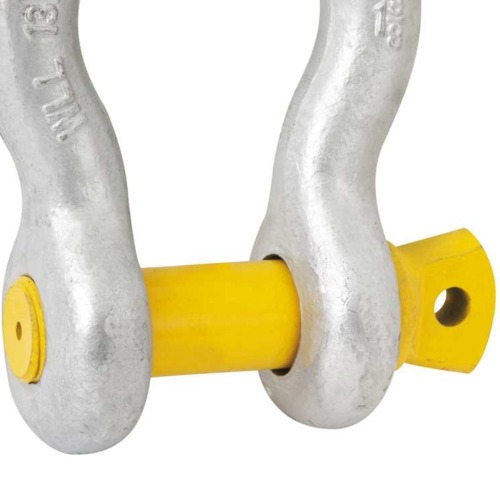 Manilha curva para cabo de a�o 3/8