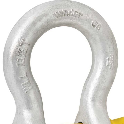 Manilha curva para cabo de a�o 3/8