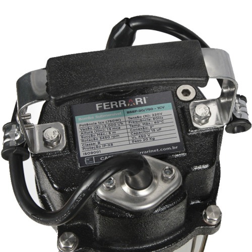 Bomba submersível 750 watts para Água Suja - BSEF-20/750  220V Bomba submersível 750 watts para Água Suja - BSEF-20/750  220V