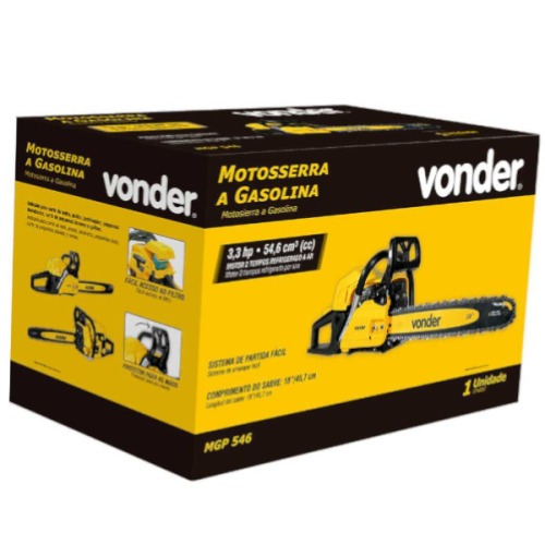 Motosserra a gasolina 54,6 cc com sabre de 18