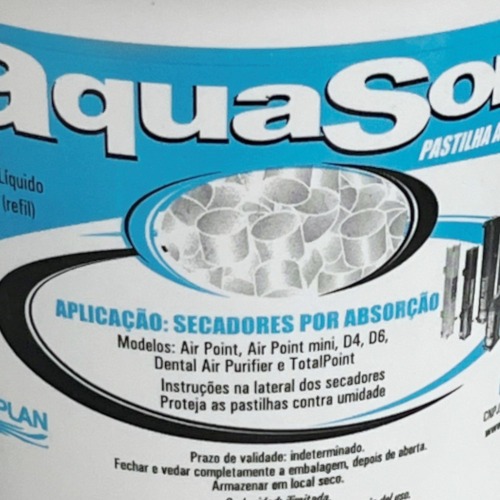 Pastilha absoverdora para secador de ar 1 Kg - AQUA-SORB1 Pastilha absoverdora para secador de ar 1 Kg - AQUA-SORB1
