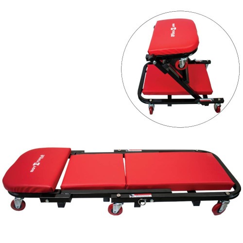 Carrinho esteira/banco para mec�nico 101 cm 130 kg dobr�vel 2 em 1