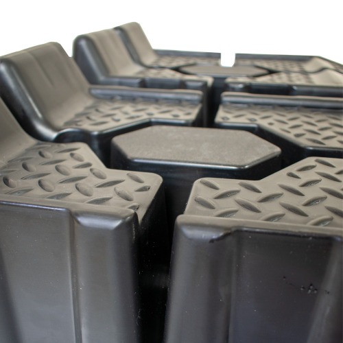 Rampa pl�stica para autom�veis 2,5 toneladas 2 pe�as