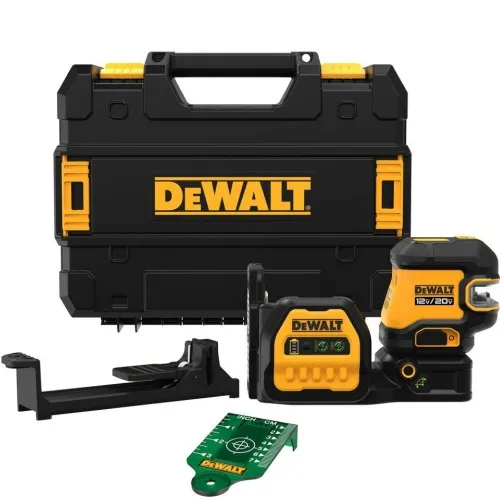 Nível a laser verde a bateria 2 linhas e 5 pontos 85m sem bateria - DCLE34520GB