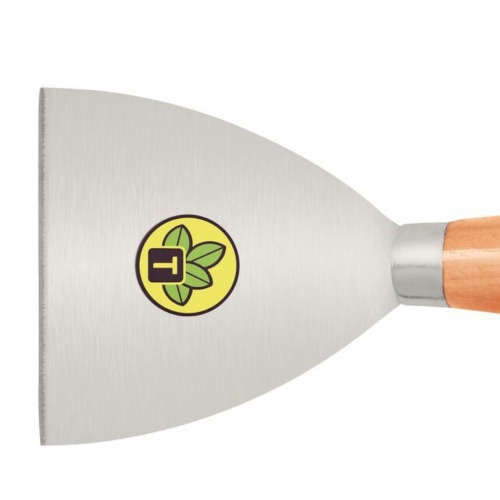 Espátula rígida 10 cm em aço com cabo de madeira Espátula rígida 10 cm em aço com cabo de madeira