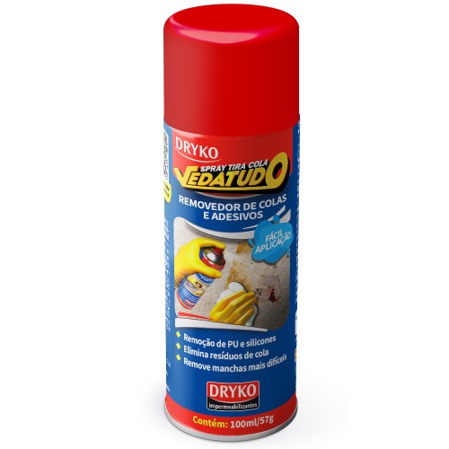 Removedor de etiquetas e colas em spray 100 ml - Vedatudo Removedor de etiquetas e colas em spray 100 ml - Vedatudo
