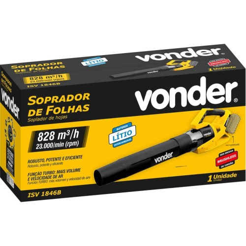 Soprador de folhas a bateria 36V Sem Bateria - ISV 1846B Soprador de folhas a bateria 36V Sem Bateria - ISV 1846B