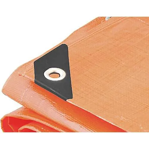 Lona reforçada de polietileno laranja 8 m x 5 m