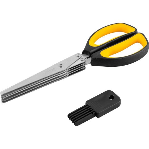 Tesoura multicamadas com 5 lminas 