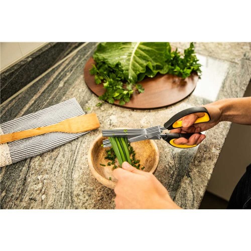 Tesoura multicamadas com 5 lminas 