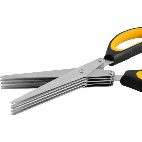 Tesoura multicamadas com 5 lminas 