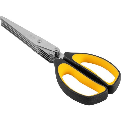 Tesoura multicamadas com 5 lminas 