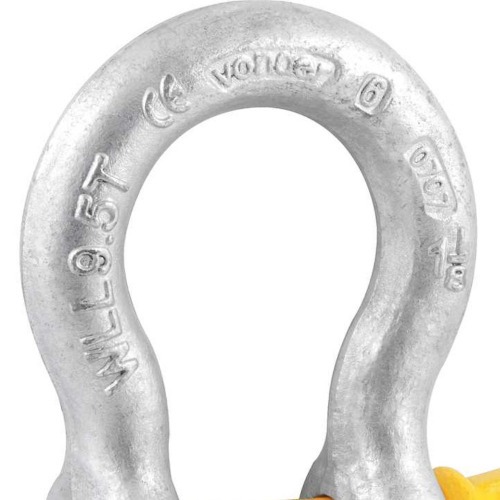 Manilha curva para cabo de ao 1.1/8