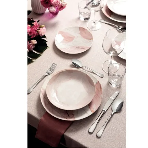 Aparelho de jantar em porcelana decorada 20 peças - Rose