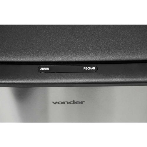 Lixeira inox retangular 55L com abertura por sensor