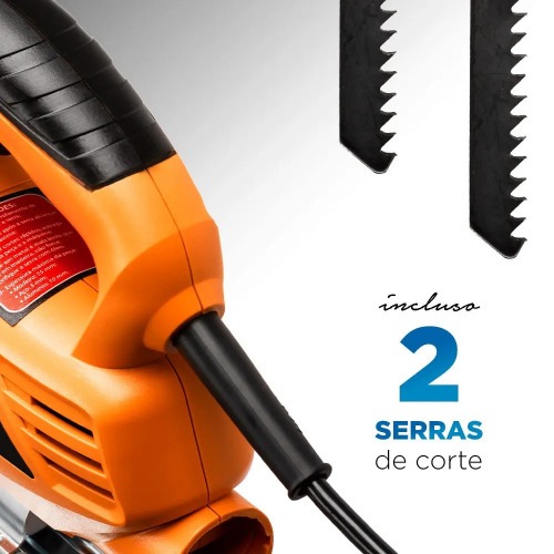 Serra tico tico 450W corte 60mm com 2 lminas By Rodrigo Hilbert - ST-RH-01  220V