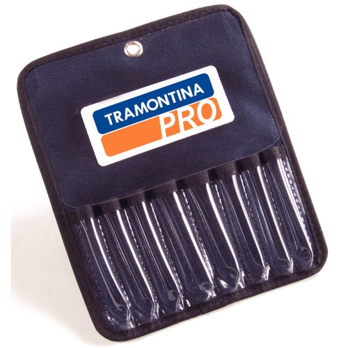 Jogo de talhadeira, puno e saca-pinos com 8 peas