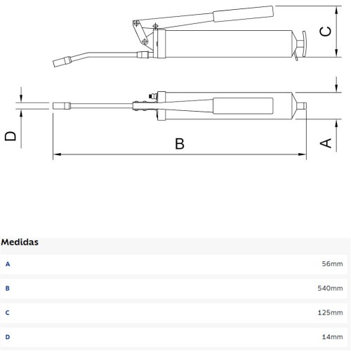 Bomba de graxa manual 400 cm Carcaa em ferro fundido