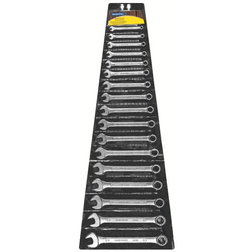 Jogo de chave combinada 6 a 22 mm em aço especial com 17 peças Jogo de chave combinada 6 a 22 mm em aço especial com 17 peças