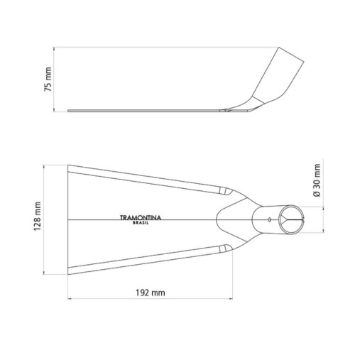 Estrovenga em a�o carbono sem cabo leve 