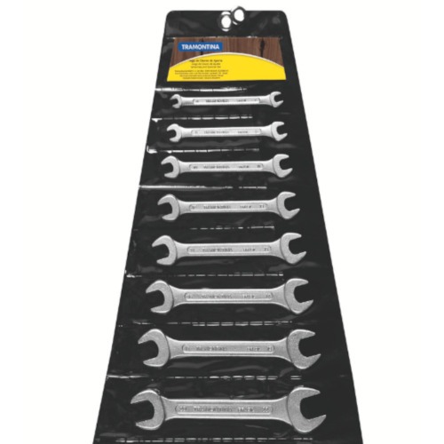 Jogos de chave fixa 6 a 32 mm em ao especial com 12 peas