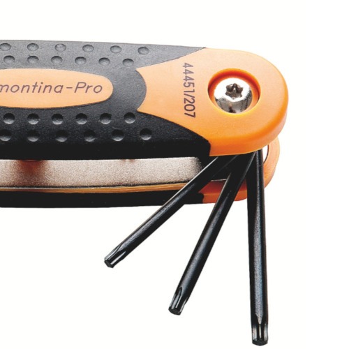 Jogo de chave hexalobular com armao ao cromo vandio com 7 peas