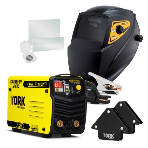 Combo Inversora de solda 180A Kab 180 BV + Máscara e Acessórios 110V/220V Combo Inversora de solda 180A Kab 180 BV + Máscara e Acessórios 110V/220V