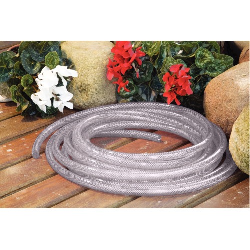 Mangueira transparente em PVC 25 m engate r�pido e esguicho - Flex