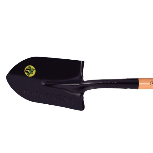 Pá de bico pequena com cabo de madeira 45 cm  Pá de bico pequena com cabo de madeira 45 cm