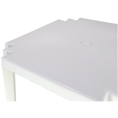 Mesa em polipropileno branco - Tambaú Mesa em polipropileno branco - Tambaú