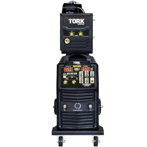 Inversora de solda 500A Multiprocesso com Alimentador externo Trifásica - TOUCH 500 PFC