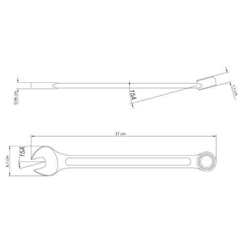 Chave combinada de 28 mm em ao especial - Basic
