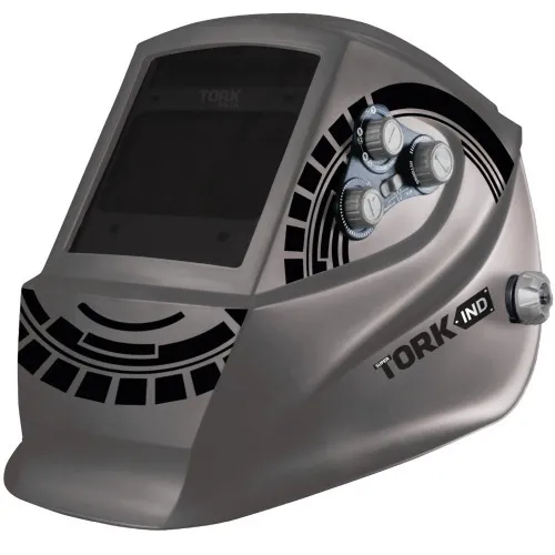 Máscara de solda com escurecimento automático Ton 5 a 13 + 2 esquadros e acessórios - Control Solar 8K
