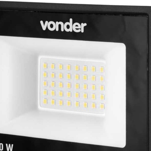 Refletor LED 50W 3.500 lmens 6500K luz branca  110V/220V