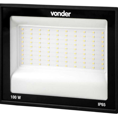 Refletor LED 100W 7.000 lmens 6500K luz branca  110V/220V