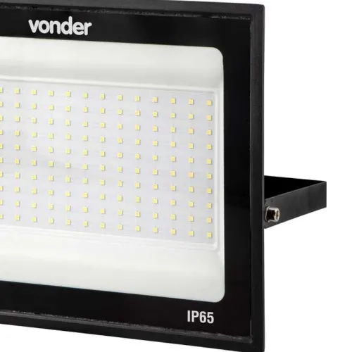 Refletor LED 200W 14.500 lúmens 6500K luz branca   110V/220V