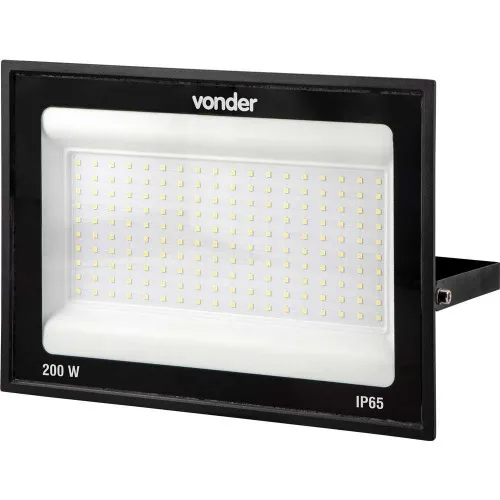 Refletor LED 200W 14.500 lúmens 6500K luz branca   110V/220V