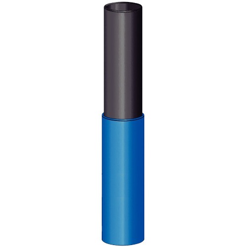 Mangueira azul em PVC 2 camadas 20 m com engate rosqueado, esguicho e suporte manual - Flex