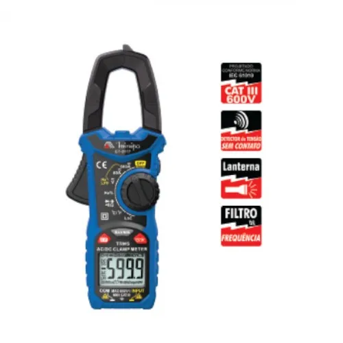 Alicate amperímetro digital True Rms CATIII 600V - ET-3177