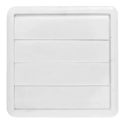 Grade de ventilação plástica quadrada para duto de 150 mm - GR017