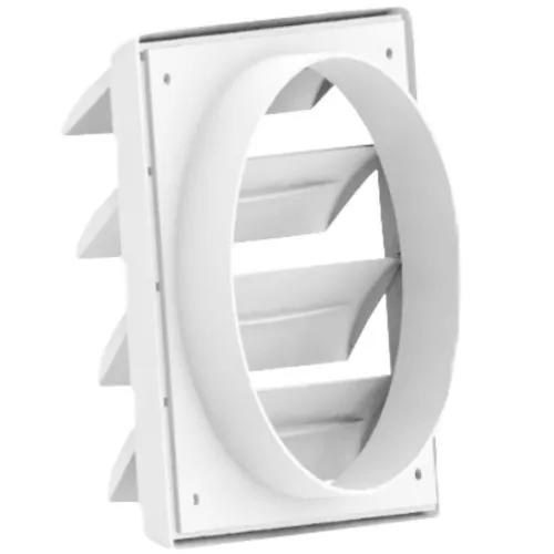Grade de ventilação plástica quadrada para duto de 150 mm - GR017