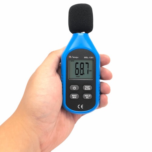 Decibelimetro digital mini com medio 30 a 130 dB - MSL-1301