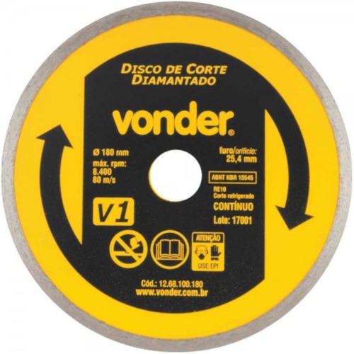 Disco diamantado liso 180 mm para mármore Disco diamantado liso 180 mm para mármore